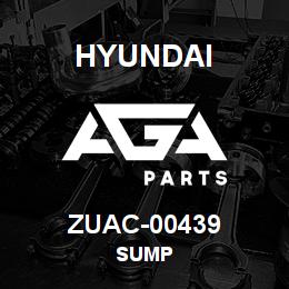 ZUAC-00439 Hyundai Construction SUMP | AGA Parts