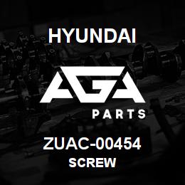 ZUAC-00454 Hyundai Construction SCREW | AGA Parts