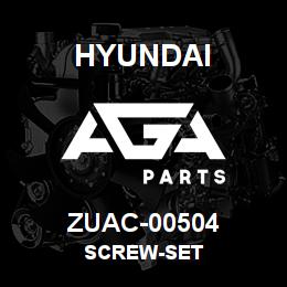 ZUAC-00504 Hyundai Construction SCREW-SET | AGA Parts