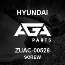 ZUAC-00526 Hyundai Construction SCREW | AGA Parts