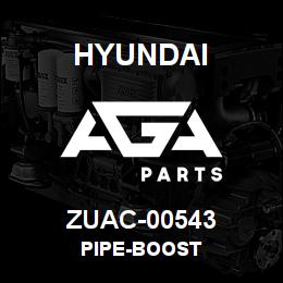ZUAC-00543 Hyundai Construction PIPE-BOOST | AGA Parts