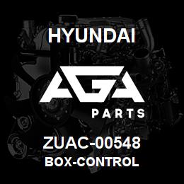 ZUAC-00548 Hyundai Construction BOX-CONTROL | AGA Parts