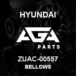 ZUAC-00557 Hyundai Construction BELLOWS | AGA Parts