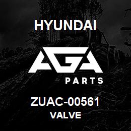 ZUAC-00561 Hyundai Construction VALVE | AGA Parts