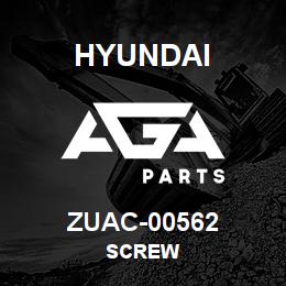 ZUAC-00562 Hyundai Construction SCREW | AGA Parts