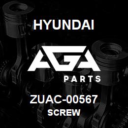 ZUAC-00567 Hyundai Construction SCREW | AGA Parts