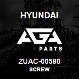 ZUAC-00590 Hyundai Construction SCREW | AGA Parts