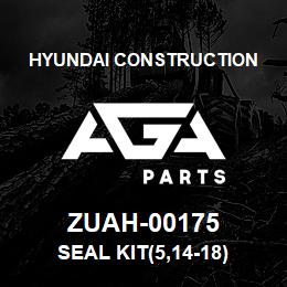 ZUAH-00175 Hyundai Construction SEAL KIT(5,14-18) | AGA Parts