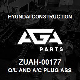 ZUAH-00177 Hyundai Construction O/L and A/C PLUG ASSY | AGA Parts