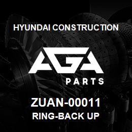 ZUAN-00011 Hyundai Construction RING-BACK UP | AGA Parts