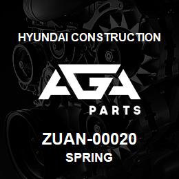 ZUAN-00020 Hyundai Construction SPRING | AGA Parts