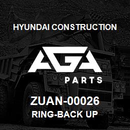ZUAN-00026 Hyundai Construction RING-BACK UP | AGA Parts
