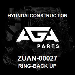 ZUAN-00027 Hyundai Construction RING-BACK UP | AGA Parts