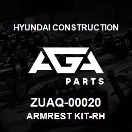 ZUAQ-00020 Hyundai Construction ARMREST KIT-RH | AGA Parts