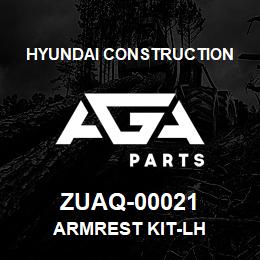 ZUAQ-00021 Hyundai Construction ARMREST KIT-LH | AGA Parts
