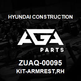 ZUAQ-00095 Hyundai Construction KIT-ARMREST,RH | AGA Parts