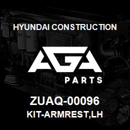ZUAQ-00096 Hyundai Construction KIT-ARMREST,LH | AGA Parts