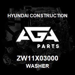 ZW11X03000 Hyundai Construction WASHER | AGA Parts