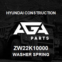 ZW22K10000 Hyundai Construction WASHER SPRING | AGA Parts