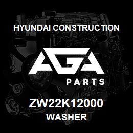 ZW22K12000 Hyundai Construction WASHER | AGA Parts