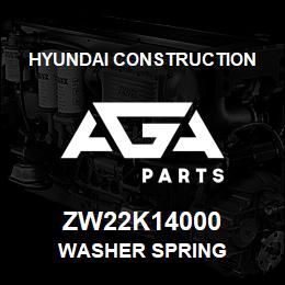 ZW22K14000 Hyundai Construction WASHER SPRING | AGA Parts