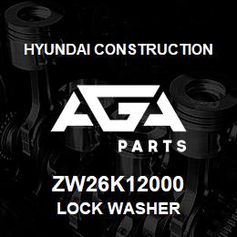 ZW26K12000 Hyundai Construction LOCK WASHER | AGA Parts