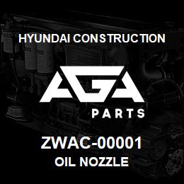 ZWAC-00001 Hyundai Construction OIL NOZZLE | AGA Parts