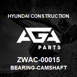 ZWAC-00015 Hyundai Construction BEARING-CAMSHAFT | AGA Parts