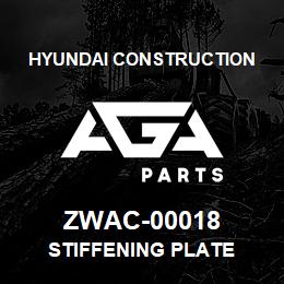 ZWAC-00018 Hyundai Construction STIFFENING PLATE | AGA Parts
