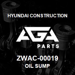 ZWAC-00019 Hyundai Construction OIL SUMP | AGA Parts