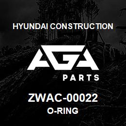 ZWAC-00022 Hyundai Construction O-RING | AGA Parts
