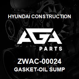 ZWAC-00024 Hyundai Construction GASKET-OIL SUMP | AGA Parts