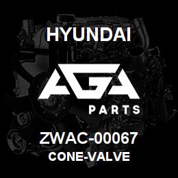 ZWAC-00067 Hyundai Construction CONE-VALVE | AGA Parts