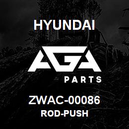 ZWAC-00086 Hyundai Construction ROD-PUSH | AGA Parts