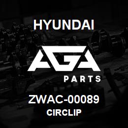 ZWAC-00089 Hyundai Construction CIRCLIP | AGA Parts