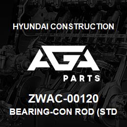 ZWAC-00120 Hyundai Construction BEARING-CON ROD (STD) | AGA Parts