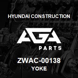ZWAC-00138 Hyundai Construction YOKE | AGA Parts