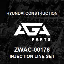 ZWAC-00176 Hyundai Construction INJECTION LINE SET | AGA Parts