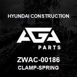 ZWAC-00186 Hyundai Construction CLAMP-SPRING | AGA Parts
