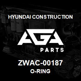 ZWAC-00187 Hyundai Construction O-RING | AGA Parts