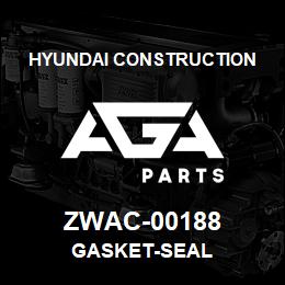 ZWAC-00188 Hyundai Construction GASKET-SEAL | AGA Parts