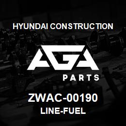 ZWAC-00190 Hyundai Construction LINE-FUEL | AGA Parts