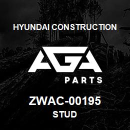 ZWAC-00195 Hyundai Construction STUD | AGA Parts