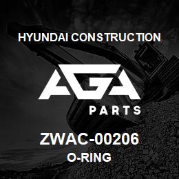 ZWAC-00206 Hyundai Construction O-RING | AGA Parts