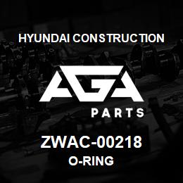 ZWAC-00218 Hyundai Construction O-RING | AGA Parts