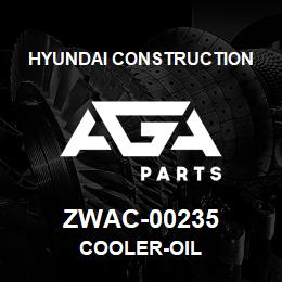 ZWAC-00235 Hyundai Construction COOLER-OIL | AGA Parts