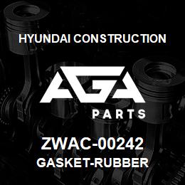 ZWAC-00242 Hyundai Construction GASKET-RUBBER | AGA Parts