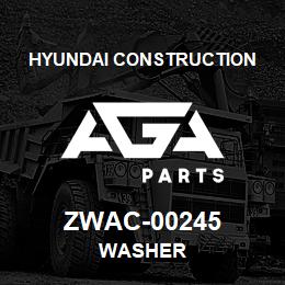 ZWAC-00245 Hyundai Construction WASHER | AGA Parts