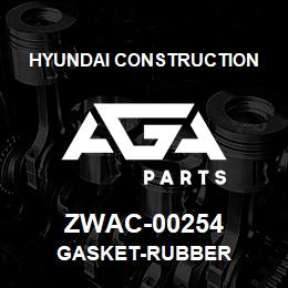 ZWAC-00254 Hyundai Construction GASKET-RUBBER | AGA Parts