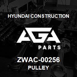 ZWAC-00256 Hyundai Construction PULLEY | AGA Parts
